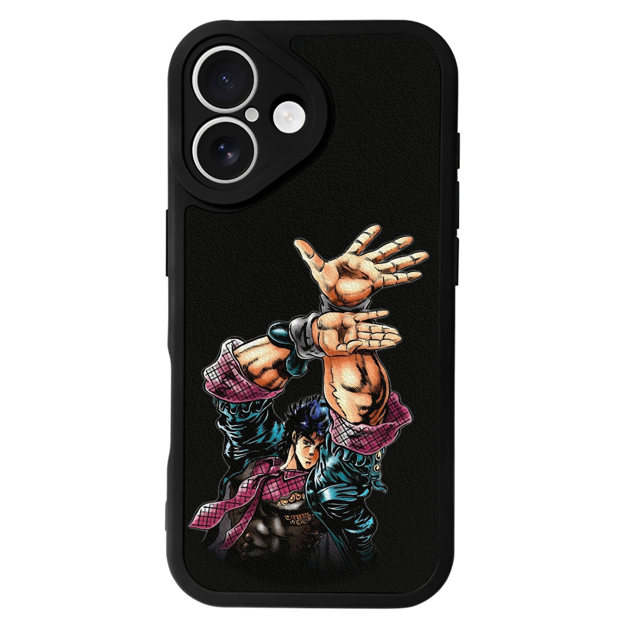 （画像用） ジョジョの奇妙な冒険 /ジョナサン?ジョースター JoJo's Bizarre Adventure Jonathan Joestar 【iPhone 16シリーズ対応】シリコンスマホケース（レザー調） 材質：シリコン